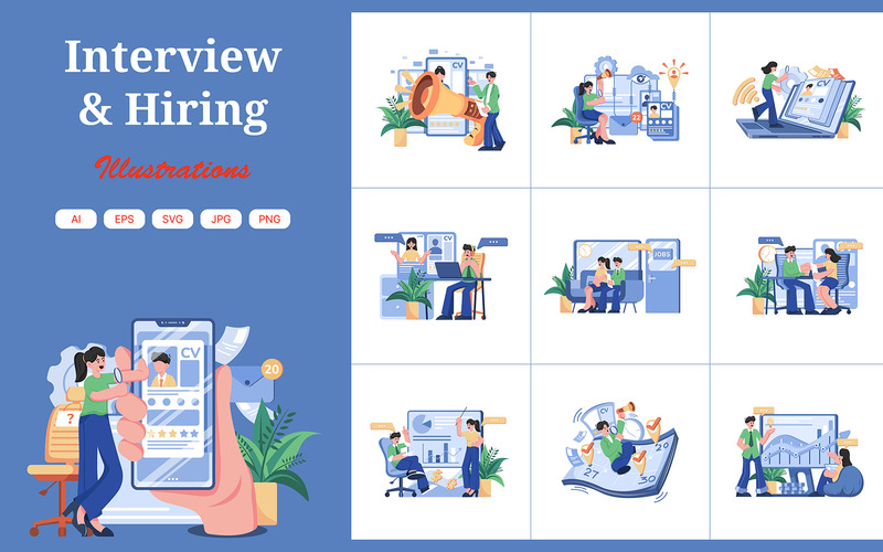 M502_Interview & Einstellungs-Illustrationspaket - Eigenschaften Bild 1