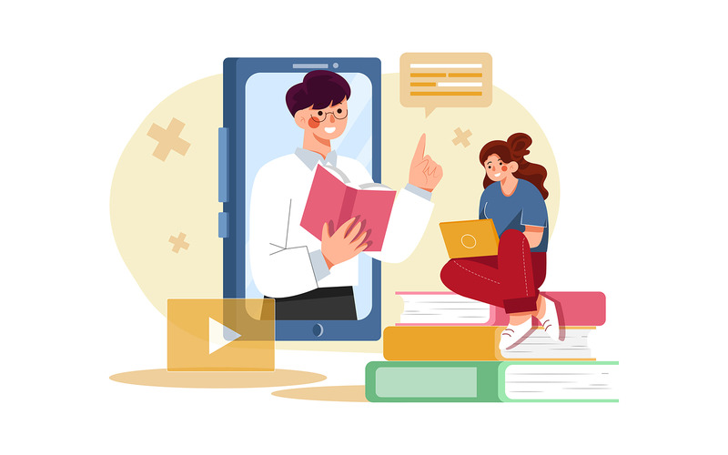 M381_Pacchetto di illustrazioni per l'istruzione online - Caratteristiche Immagine 5