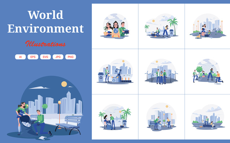 M612_World Milieu-illustratiepakket - Features Image 1