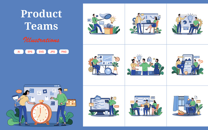 M673_Product Teams 1. illusztrációs csomag - Features Image 1