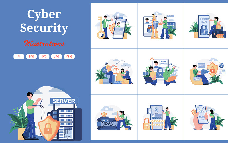 M524_Cyber Security-illustratiepakket - Features Image 1