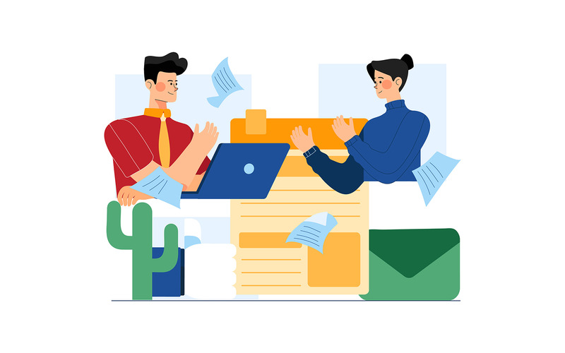 M390_Digital Marketing Illustration Pack - Features Image 4