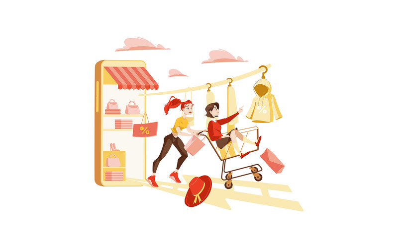 M363_Online Shopping Illustrationer - Features Image 3