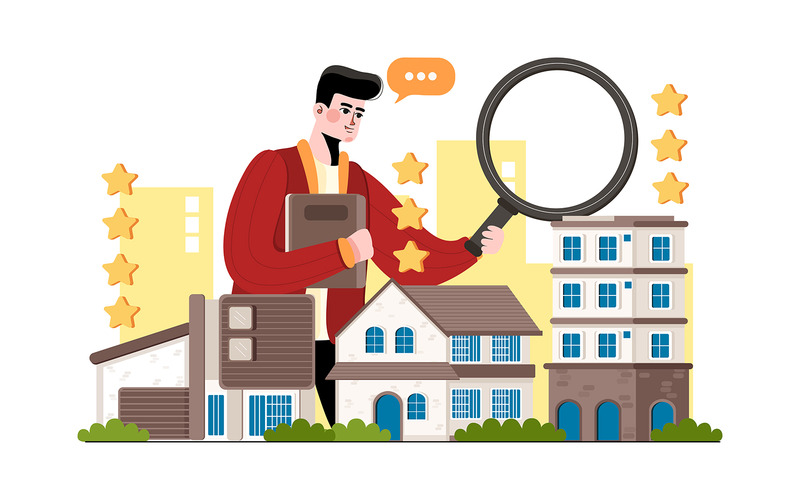 M354 — Pakiet ilustracji do marketingu nieruchomości - Obraz funkcji 9