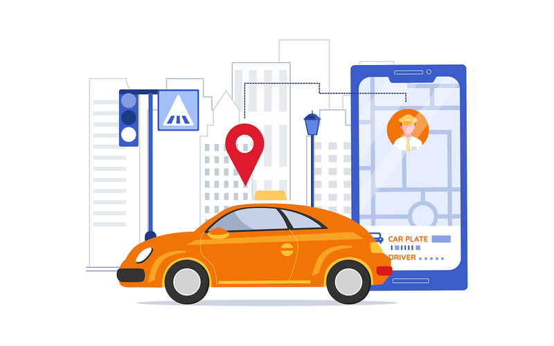 M394_Pacchetto illustrazioni per prenotazione taxi - Caratteristiche Immagine 5