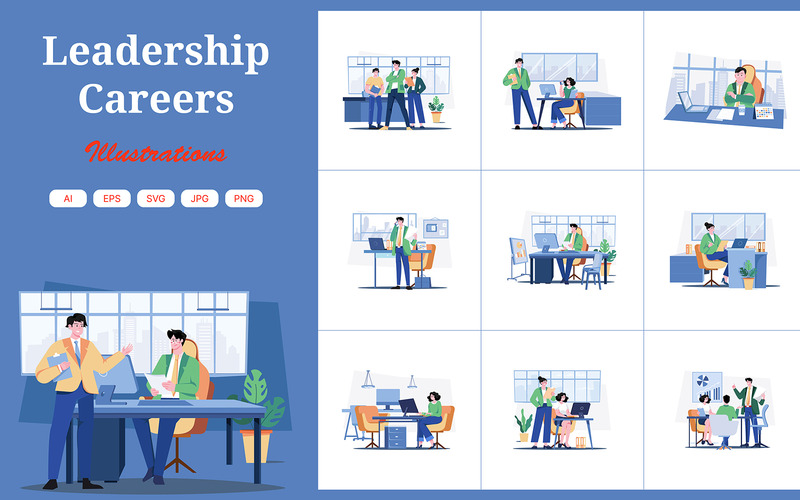 M592_Leadership Careers Illustration Pack - Eigenschaften Bild 1