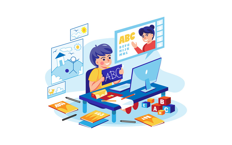 M392_Online Education Illustration Pack - Features Image 4