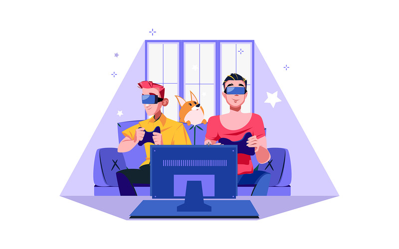 M341 — Pakiet ilustracji „Pobyt w domu” - Obraz funkcji 11