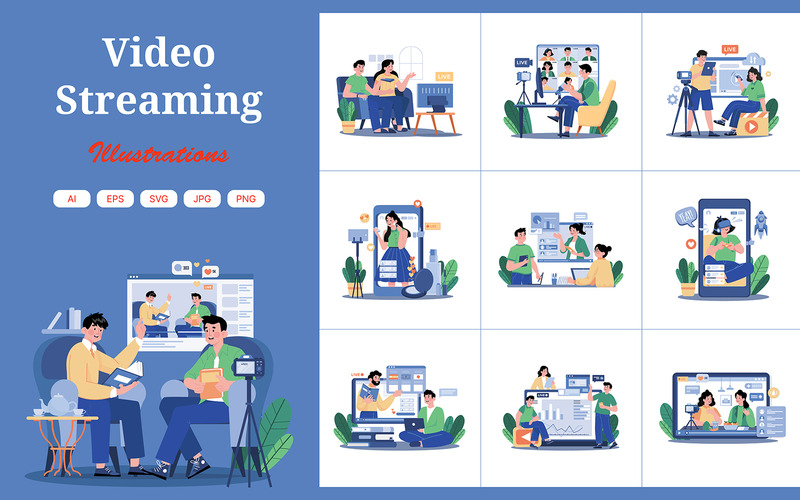 M698_Video Streaming Illustration Pack 1 - Features Image 1