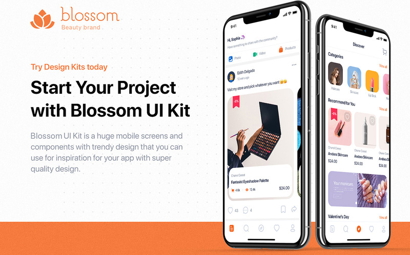 Blossom - Kit UI per dispositivi mobili di bellezza - Caratteristiche Immagine 5