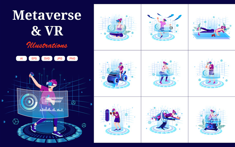 M385_VR Sports Illustration Pack - Features Image 1