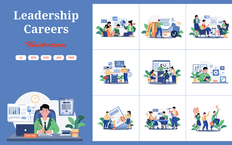 M570_Leadership Careers Illustration Pack - Eigenschaften Bild 1