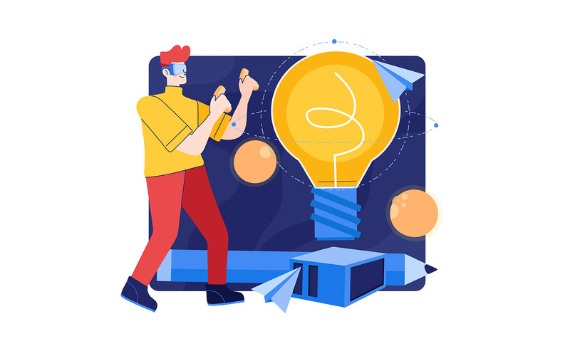 M387_ Metaverse & VR Illustration Pack - Features Image 8