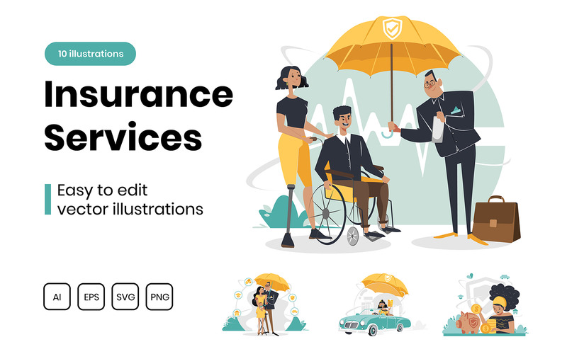 M314_Insurance Illustration Pack - Features Image 1