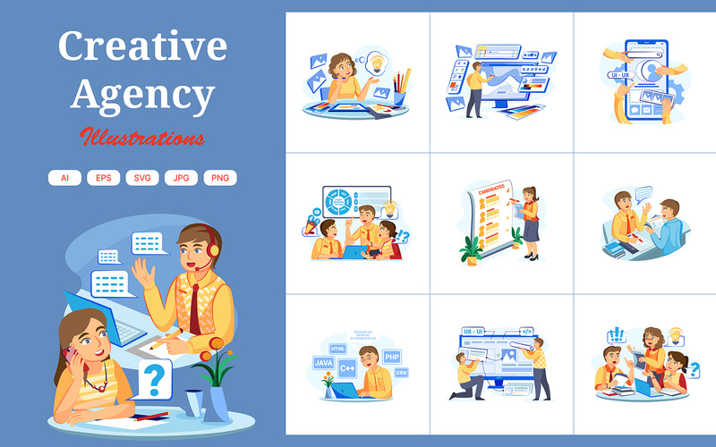 M355 - Kreativteam-Illustrationspaket - Eigenschaften Bild 1