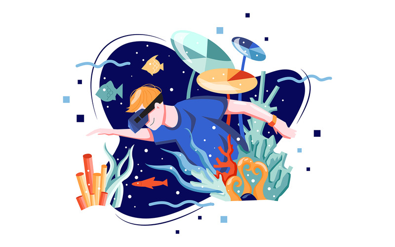 M356 - Sanal Gerçeklik İllüstrasyon Paketi - Features Image 10