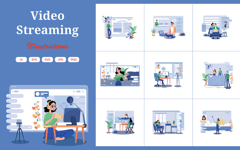 M705_Video Streaming Illustration Pack - Features Image 1