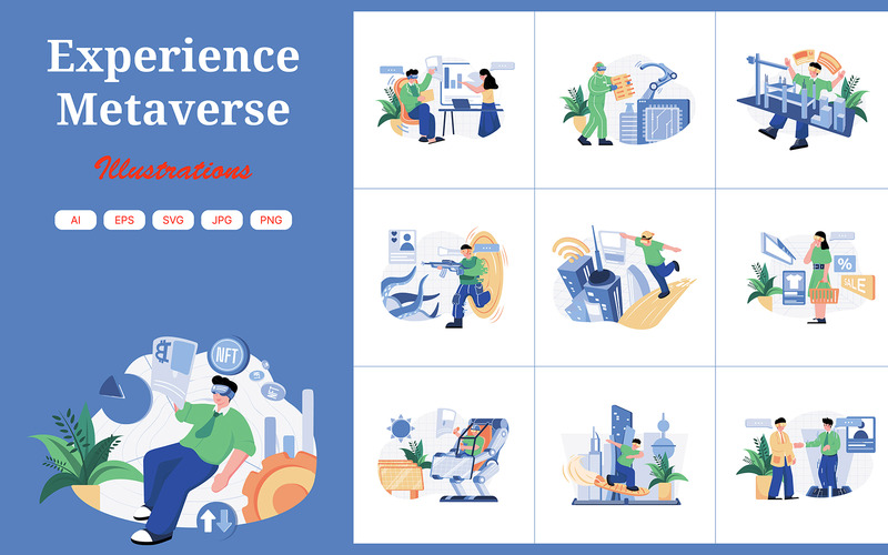 M486_Experience Metaverse Illustration Pack - Features Image 1