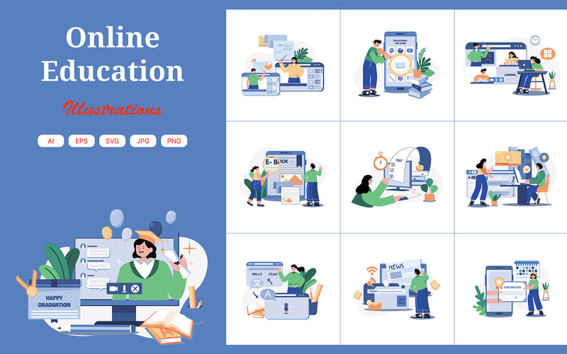 M551_Pacchetto illustrazioni per la formazione online 2 - Caratteristiche Immagine 1