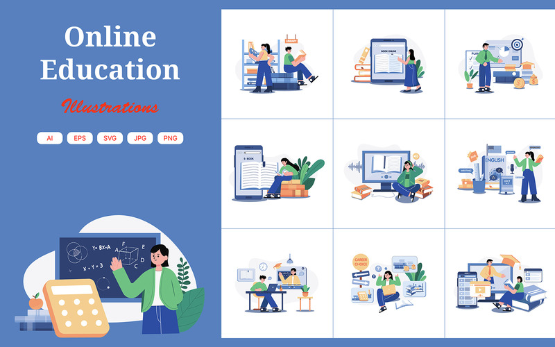 M551_Pacchetto illustrazioni per la formazione online 1 - Caratteristiche Immagine 1