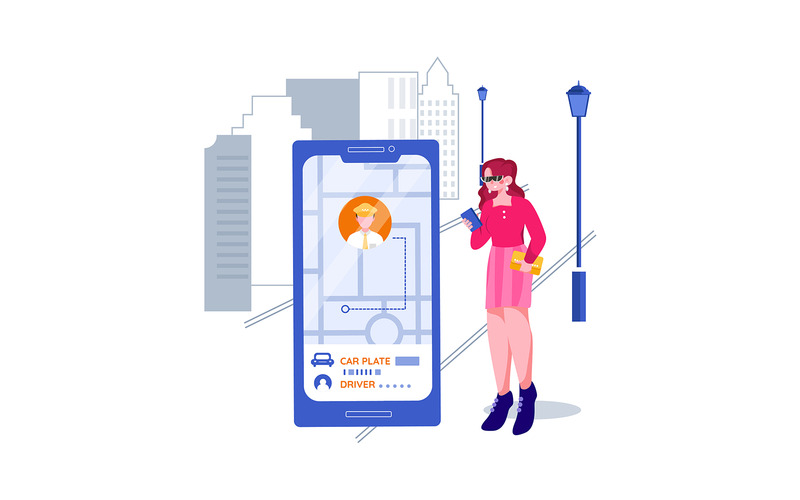 M394_Pacchetto illustrazioni per prenotazione taxi - Caratteristiche Immagine 9