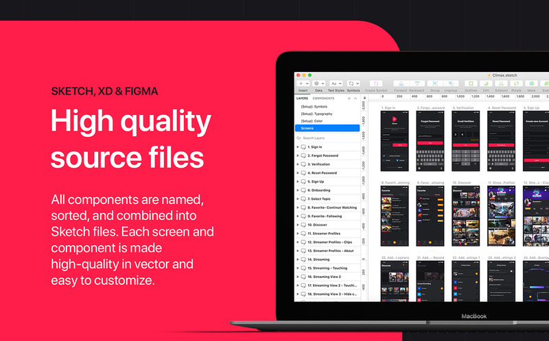 Climax - Livestreaming UI Kit - Features Image 6