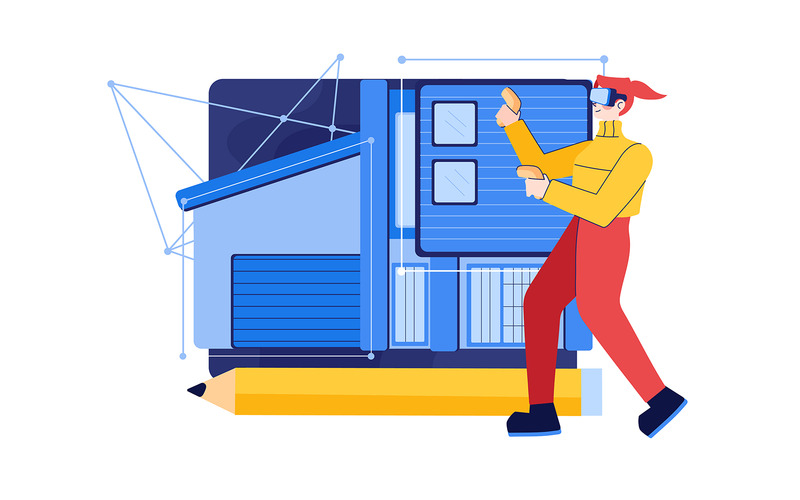 M387_ Metaverse & VR Illustration Pack - Features Image 11