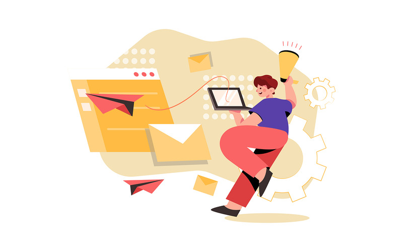 M337 - E-posta Pazarlama İllüstrasyon Paketi - Features Image 5