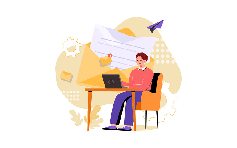 M337 - E-posta Pazarlama İllüstrasyon Paketi - Features Image 7