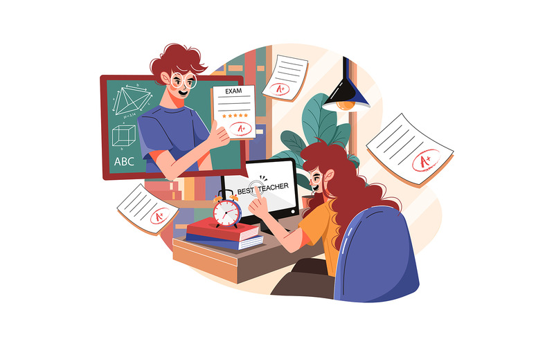 M374_Online Learning Illustrationer - Features Image 2
