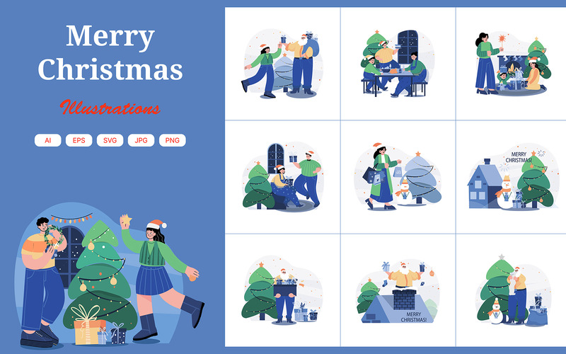 M519_Christmas İllüstrasyon Paketi - Features Image 1