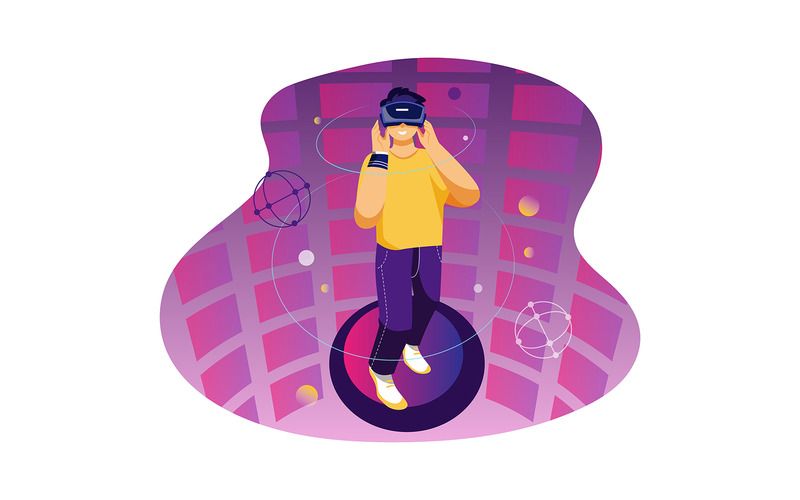M384_Metaverse Illustration Pack - Features Image 10