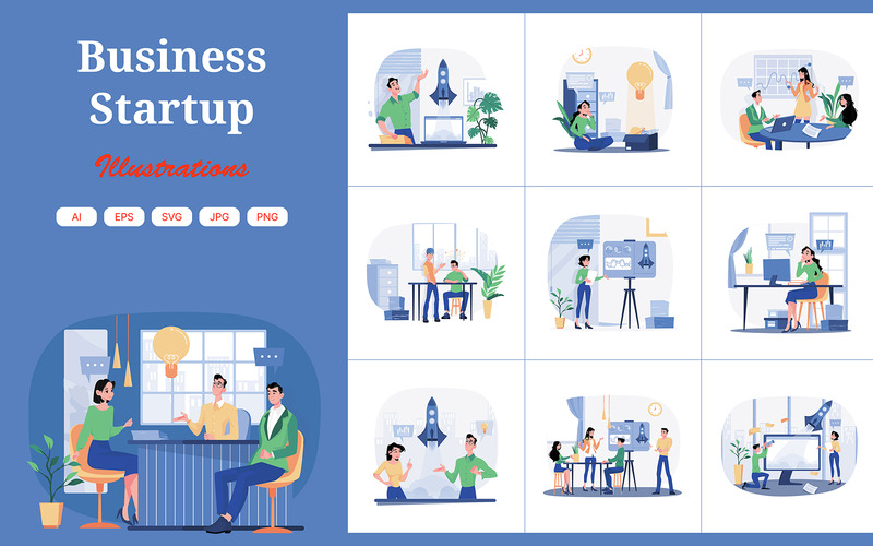 M489_Business Startup Illustrationer - Features Image 1