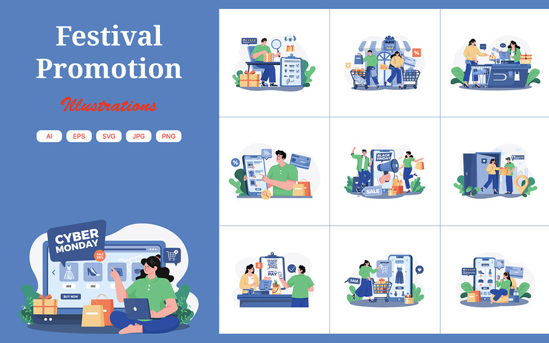 M531_Festival Promosyon İllüstrasyon Paketi - Features Image 1