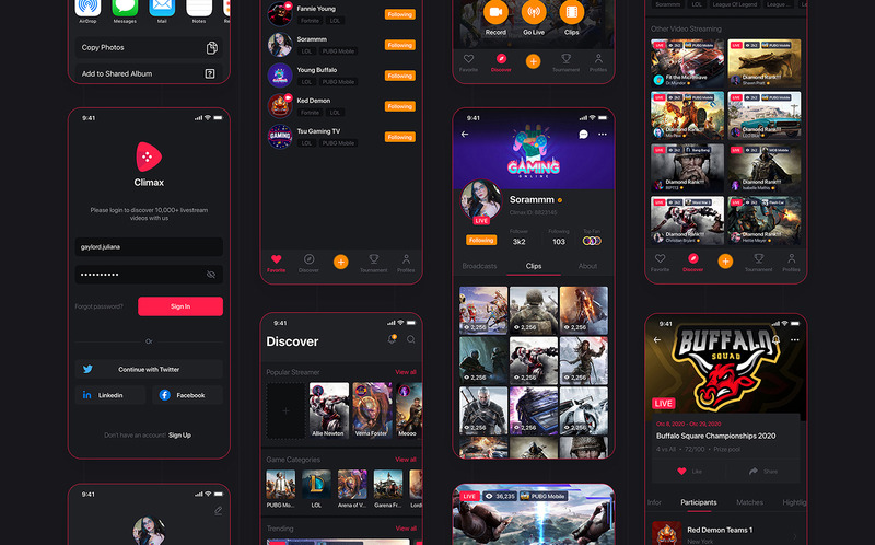 Climax - Livestreaming UI Kit - Features Image 7