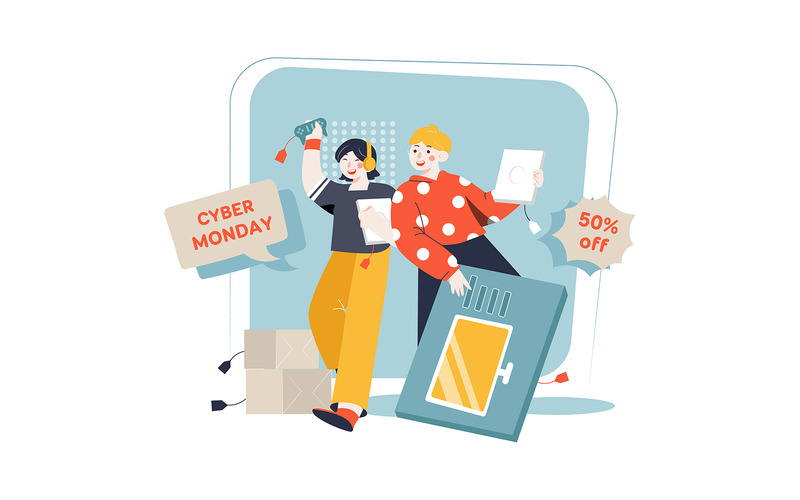 M350 - Pakiet ilustracji promocyjnych na zakupy - Obraz funkcji 4