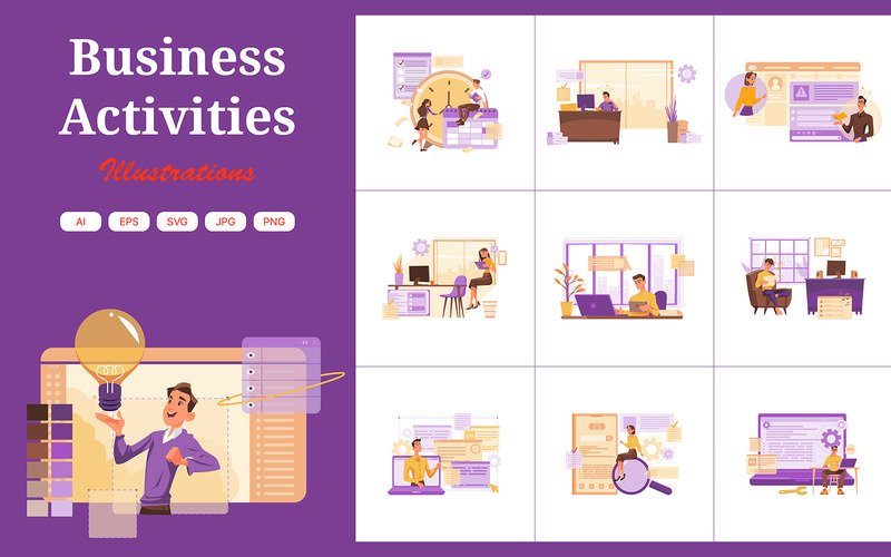 M380_Business Illustration Pack - Features Image 1