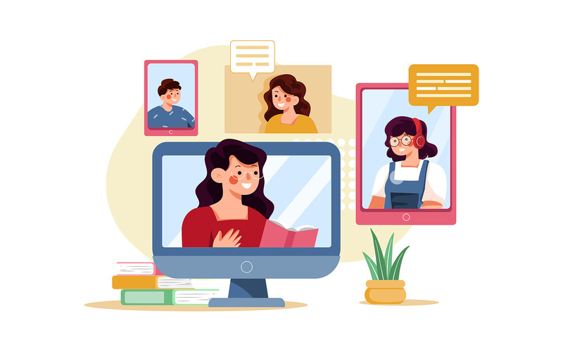 M381_Pacchetto di illustrazioni per l'istruzione online - Caratteristiche Immagine 10
