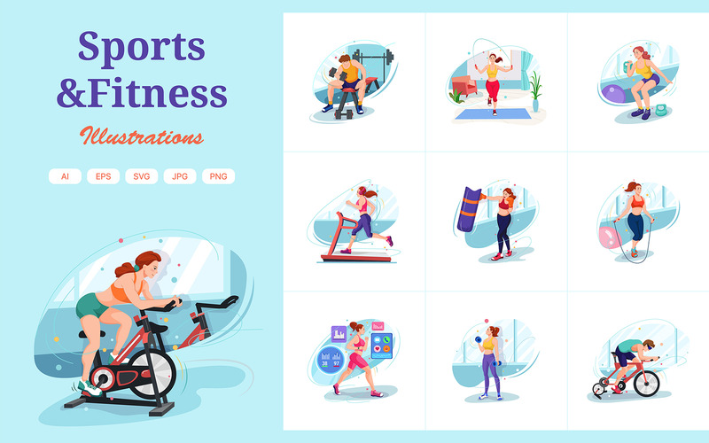 M319 - Ilustracje sportowe i fitness - Obraz funkcji 1