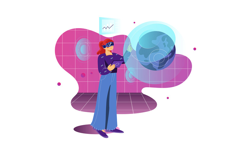 M384_Metaverse Illustration Pack - Features Image 4