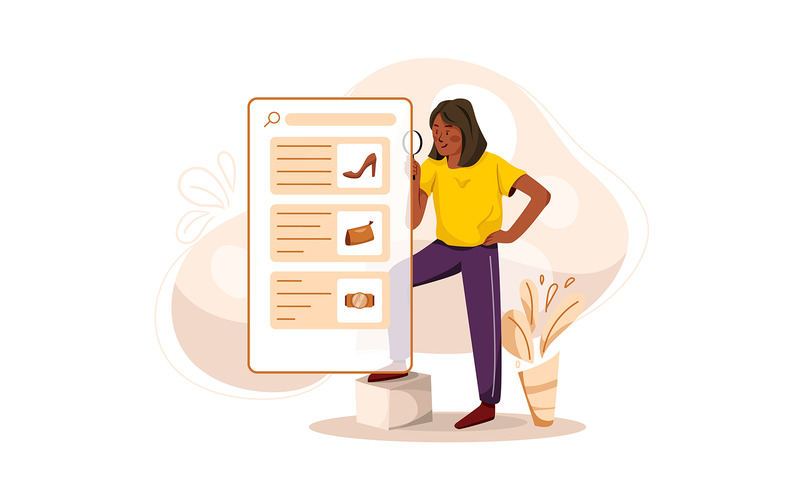 M339 - Ilustracje dotyczące zakupów online - Obraz funkcji 3