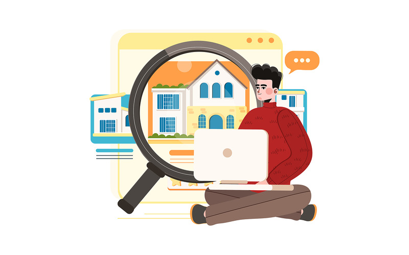 M354 — Pakiet ilustracji do marketingu nieruchomości - Obraz funkcji 2