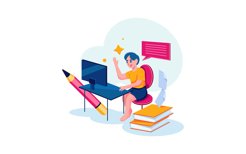 M377_Pacchetto di illustrazioni per l'istruzione online - Caratteristiche Immagine 4