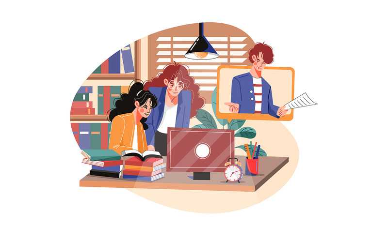 M374_Online Learning Illustrationer - Features Image 6