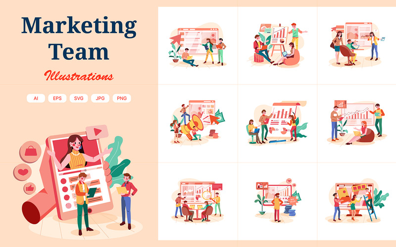 M308_ Marketing Team Illustrationer - Features Image 1