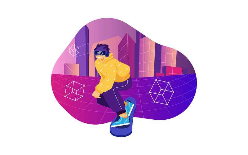 M384_Metaverse Illustration Pack - Features Image 8