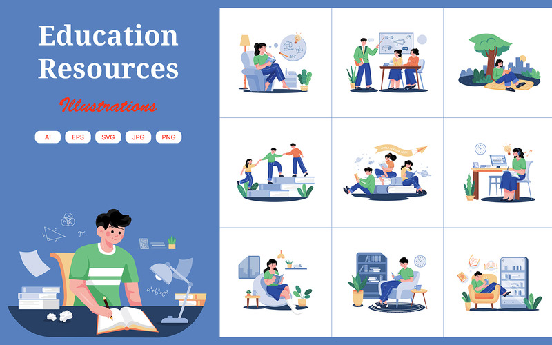 M445_Education Illustration Pack - Features Image 1
