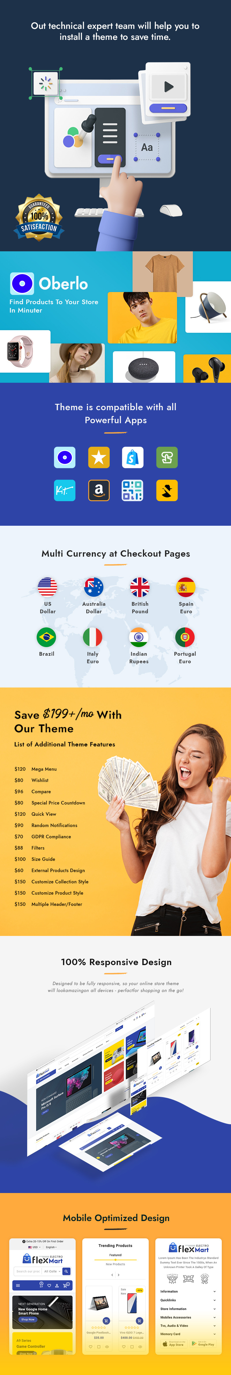 Flexmart Multipurpose Shopify Theme for Electronics Store - Features Image 3