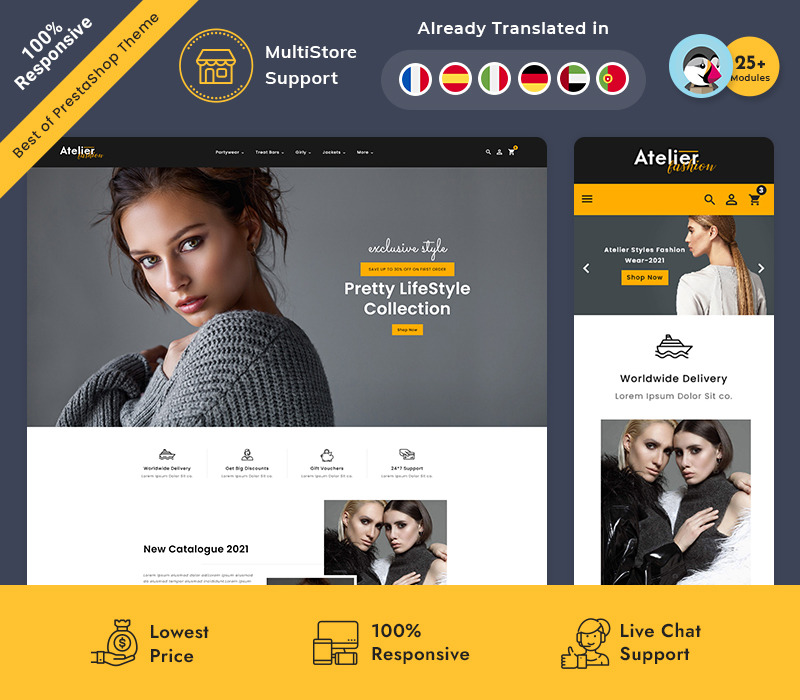 Адаптивна тема Astalier Fashion Prestashop - Features Image 1