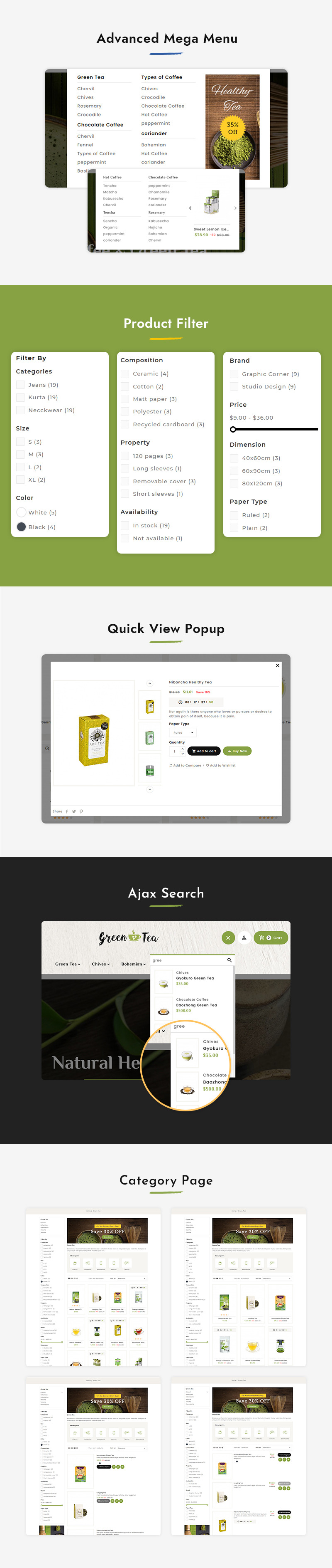 GreenTea - Тема PrestaShop Tulsi, Lemon & Honey Clean - Features Image 3